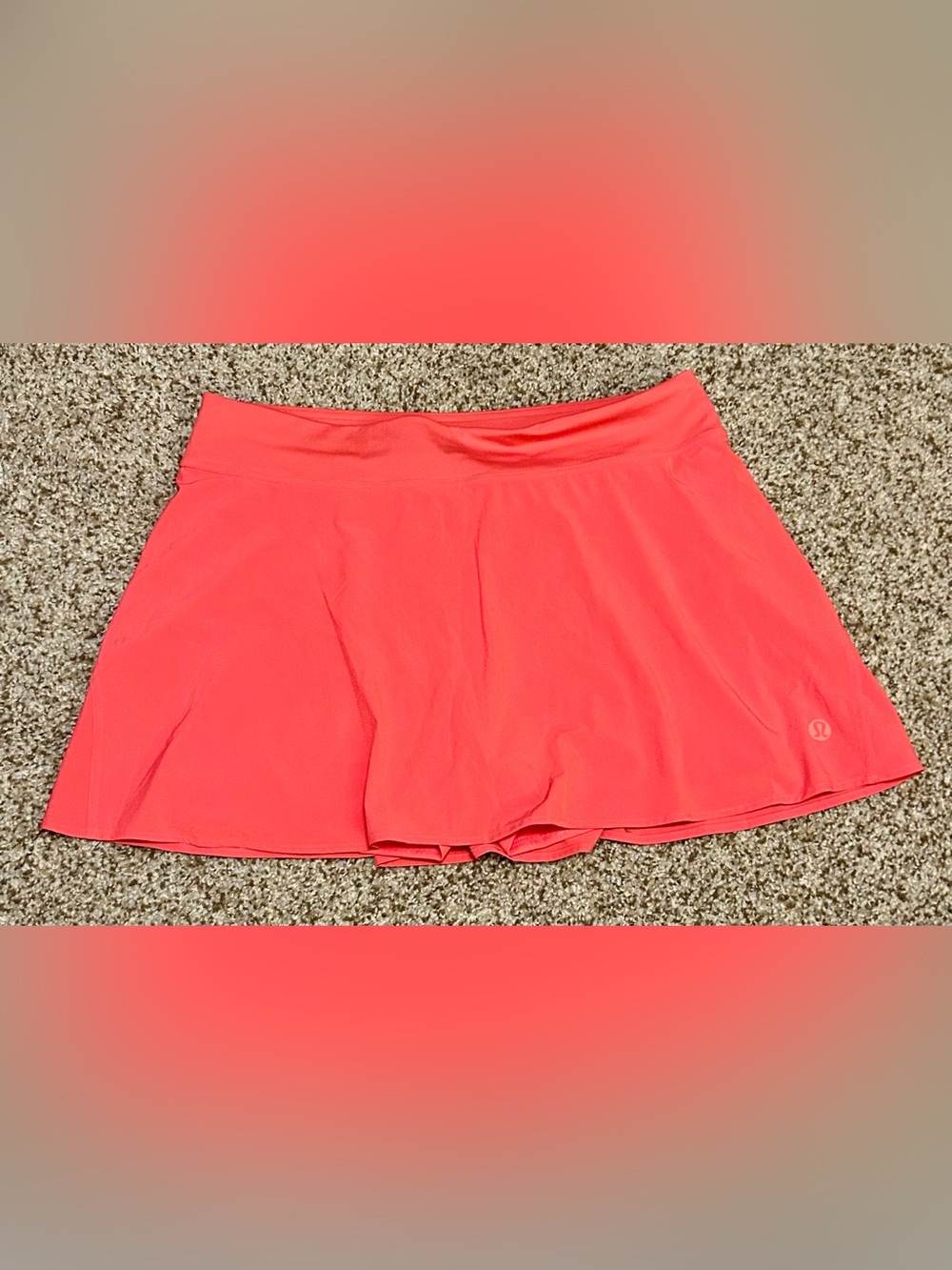 Lululemon Coral Athletic Skort – Size 12 – Excellent Condition